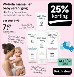 Etos Weleda mama en babyverzorging aanbieding