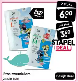 Etos Etos zwemluiers aanbieding