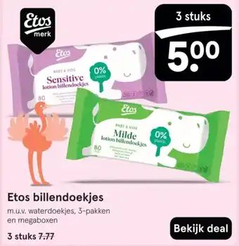 Etos Etos billendoekjes aanbieding