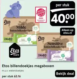 Etos Etos billendoekjes megaboxen aanbieding