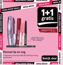Etos Rimmel lip en oog aanbieding