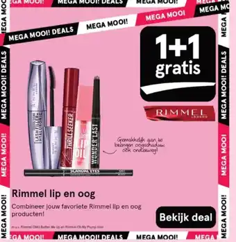 Etos Rimmel lip en oog aanbieding