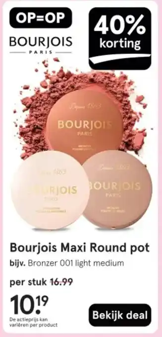 Etos Bourjois Maxi Round pot aanbieding