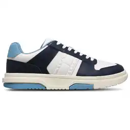 Foot Locker Tommy Jeans Cupsole Ess Sneakers Heren - Wit - Maat 41 - Leer aanbieding