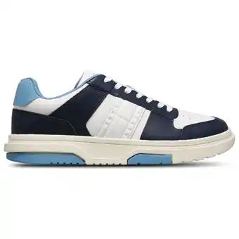 Foot Locker Tommy Jeans Cupsole Ess Sneakers Heren - Wit - Maat 41 - Leer aanbieding