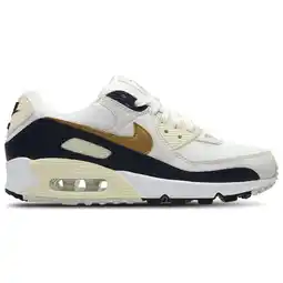 Foot Locker Nike Air Max 90 Sneakers Dames - Wit - Maat 36.5 - Leer, Textil aanbieding