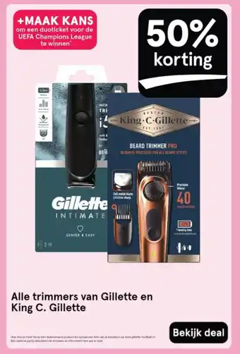 Etos Alle trimmers van Gillette en King C. Gillette aanbieding