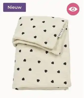 Prenatal Meyco wiegdeken sweet hearts aanbieding