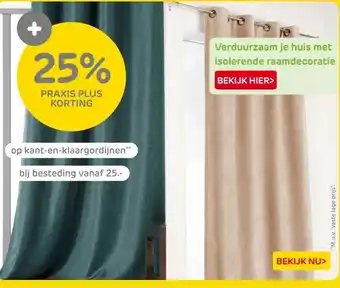 Praxis kant-en-klaargordijnen aanbieding