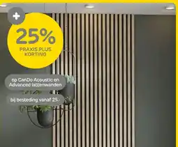 Praxis CanDo Acoustic en Advanced lattenwanden aanbieding
