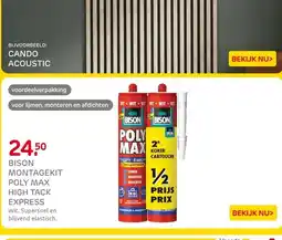 Praxis BISON MONTAGEKIT POLY MAX HIGH TACK EXPRESS aanbieding