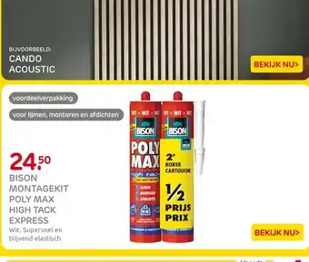 Praxis BISON MONTAGEKIT POLY MAX HIGH TACK EXPRESS aanbieding