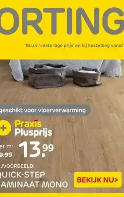 Praxis QUICK-STEP LAMINAAT MONO aanbieding