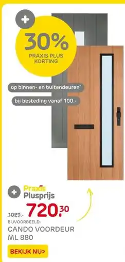 Praxis CANDO VOORDEUR ML 880 aanbieding