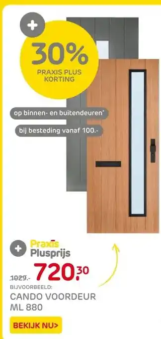 Praxis CANDO VOORDEUR ML 880 aanbieding