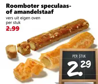 Coop Roomboter speculaas of amandelstaaf aanbieding