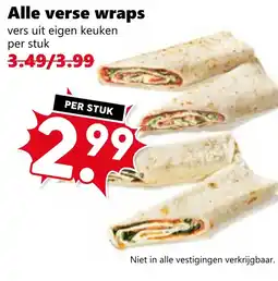 Coop Alle verse wraps aanbieding
