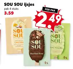 Coop SOU SOU ijsjes aanbieding
