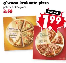 Coop g'woon krokante pizza aanbieding