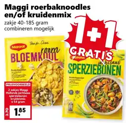 Coop Maggi roerbaknoodles en/of kruidenmix aanbieding
