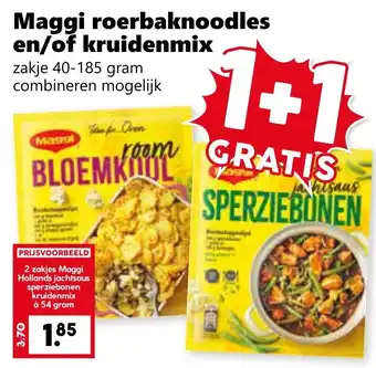 Coop Maggi roerbaknoodles en/of kruidenmix aanbieding