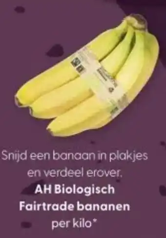 Albert Heijn AH Biologisch Fairtrade bananen aanbieding