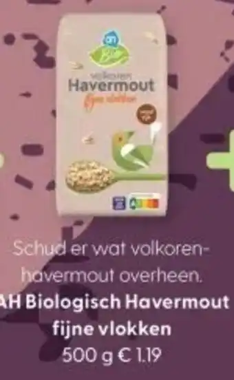 Albert Heijn AH Biologisch Havermout fijne vlokken aanbieding