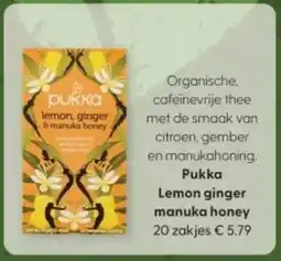 Albert Heijn Pukka Lemon ginger manuka honey aanbieding