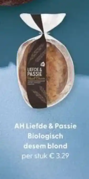 Albert Heijn AH Liefde & Passie Biologisch desem blond aanbieding