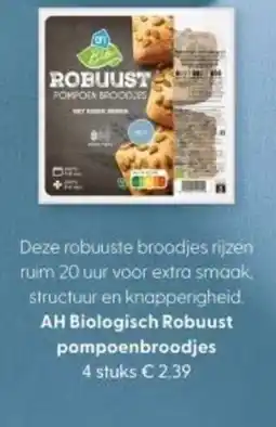Albert Heijn AH Biologisch Robuust pompoenbroodjes aanbieding