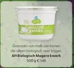 Albert Heijn AH Biologisch Magere kwark aanbieding