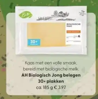 Albert Heijn AH Biologisch Jong belegen 30+ plakken aanbieding