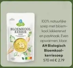 Albert Heijn AH Biologisch Bloemkool kerriesoep aanbieding
