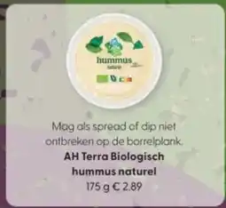 Albert Heijn AH Terra Biologisch hummus naturel aanbieding