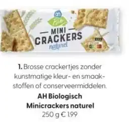 Albert Heijn AH Biologisch Minicrackers naturel aanbieding