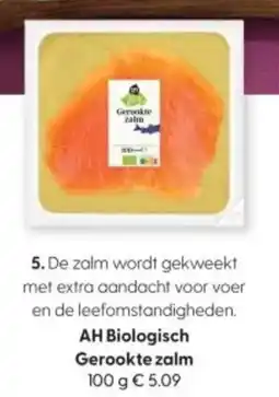 Albert Heijn AH Biologisch Gerookte zalm aanbieding