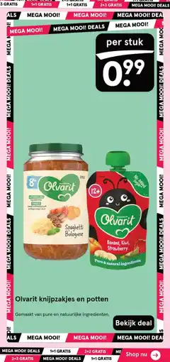 Etos Olvarit knijpzakjes en potten aanbieding