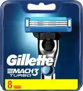 Bol.com Gillette Mach3 Turbo-8 stuks-scheermesjes aanbieding