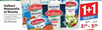 Coop Galbani Mozzarella of Ricotta aanbieding