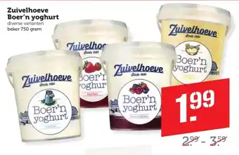 Coop Zuivelhoeve Boer'n yoghurt aanbieding