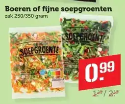 Coop Boeren of fijne soepgroenten aanbieding