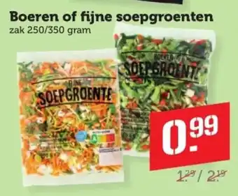 Coop Boeren of fijne soepgroenten aanbieding