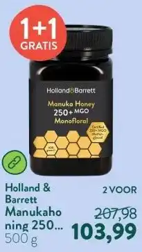 Holland & Barrett Manukahoning 250+ MGO Monofloraal aanbieding