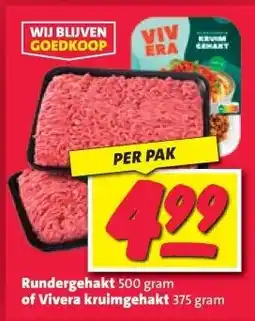Nettorama Rundergehakt 500 gram aanbieding