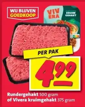 Nettorama Rundergehakt 500 gram aanbieding