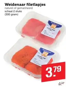 Coop Weidenaar filetlapjes aanbieding