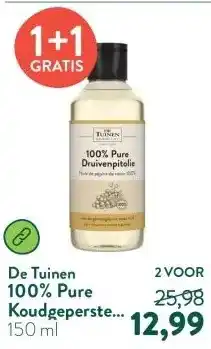 Holland & Barrett 100% Pure Koudgeperste Druivenpitolie aanbieding