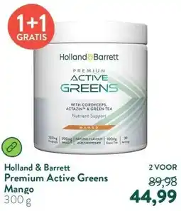 Holland & Barrett Premium Active Greens Mango aanbieding