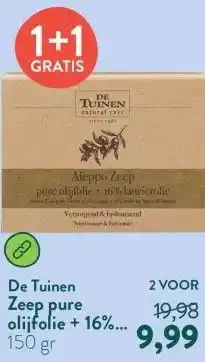 Holland & Barrett Zeep pure olijfolie + 16% laurierolie aanbieding