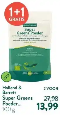 Holland & Barrett Super Greens Poeder Biologisch aanbieding